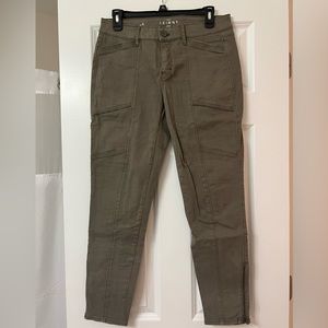 White House Black Market, taupe skinny jeans, size 6